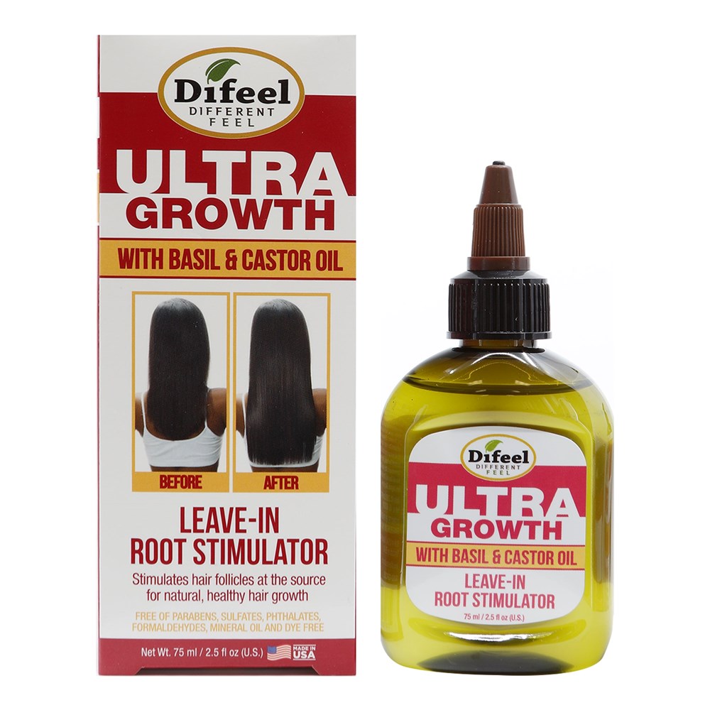 Difeel(Sunflower)  Ultra Growth Basil & Castor Oil Leave In Root Stimulator (2.5oz)