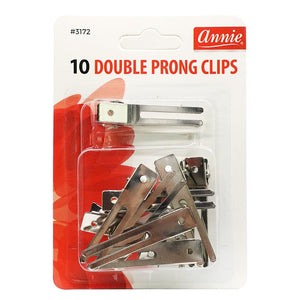 ANNIE 10pc Double Prong Clips