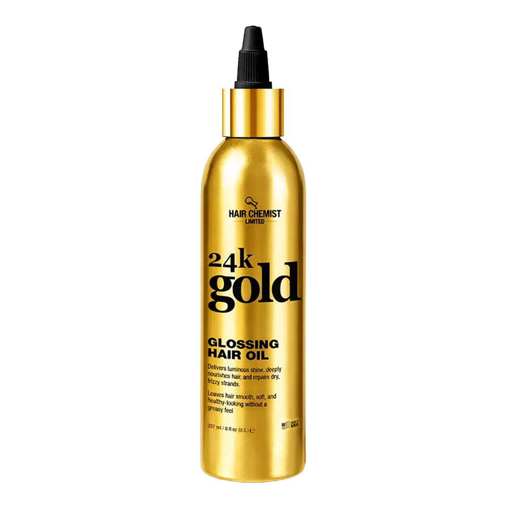 HAIR CHEMIST LIMITED 24k Gold Glossing Hair Oil (8 oz)