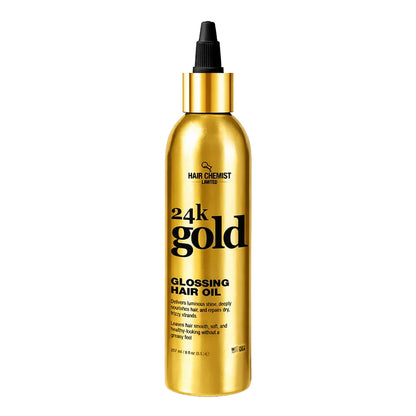 HAIR CHEMIST LIMITED 24k Gold Glossing Hair Oil (8 oz)