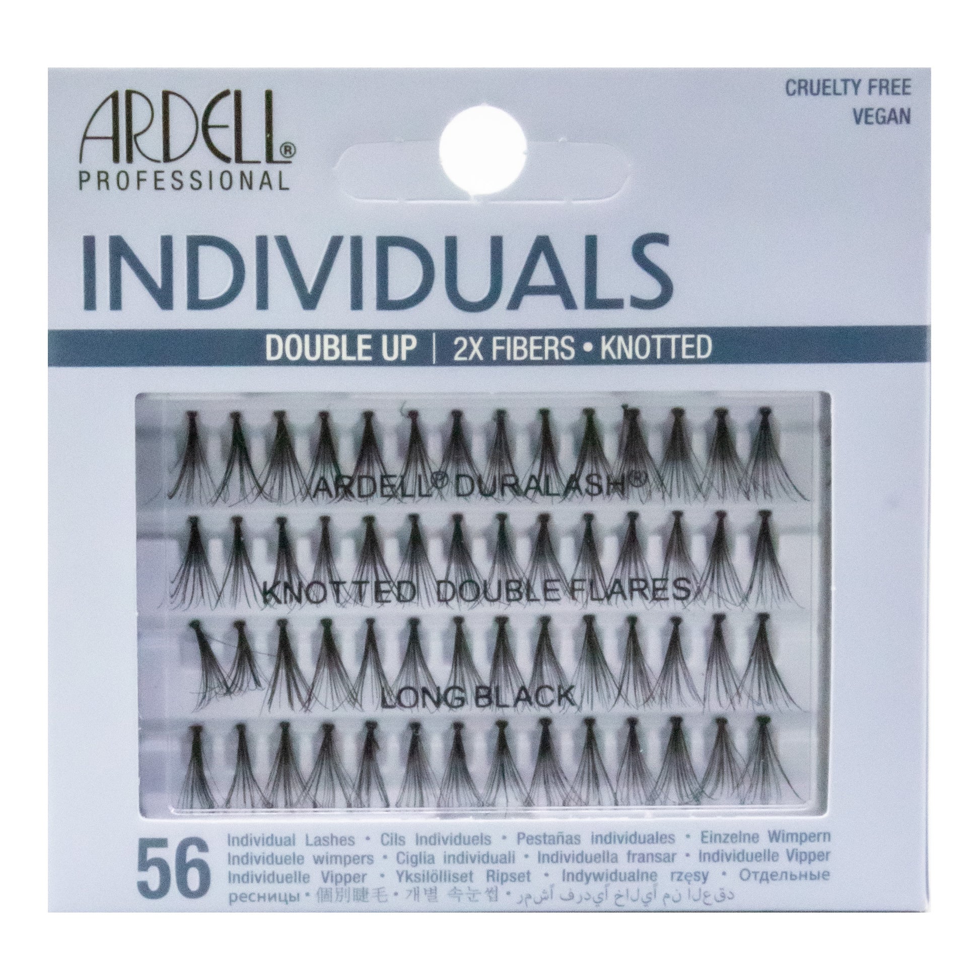 Ardell Individual Lashes packaging with various lash styles displayed.