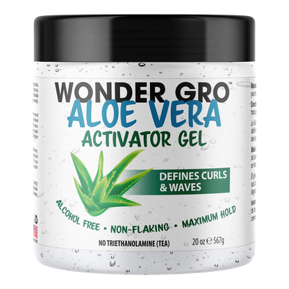 Jar of Wonder Gro Aloe Vera Activator Gel on a white background