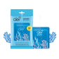 Two blue 'aer' power pocket air fresheners with coral design on a white background