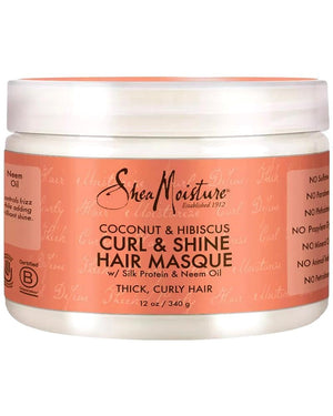 SHEA MOISTURE Coconut & Hibiscus Curl & Shine Hair Masque (12oz)