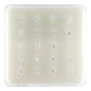 INTERVISION 925 Silver Nose Stud with Cubic Zirconia, no tip, 3mm  19009-9AST (20pcs)