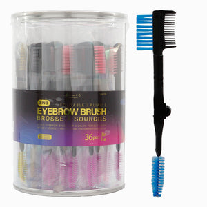 Kim & C 3 in 1 Eyebrow Brush (36pcs/Jar)