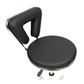 Gen'C Beauty Hydraulic Rolling Stool with Backrest Black