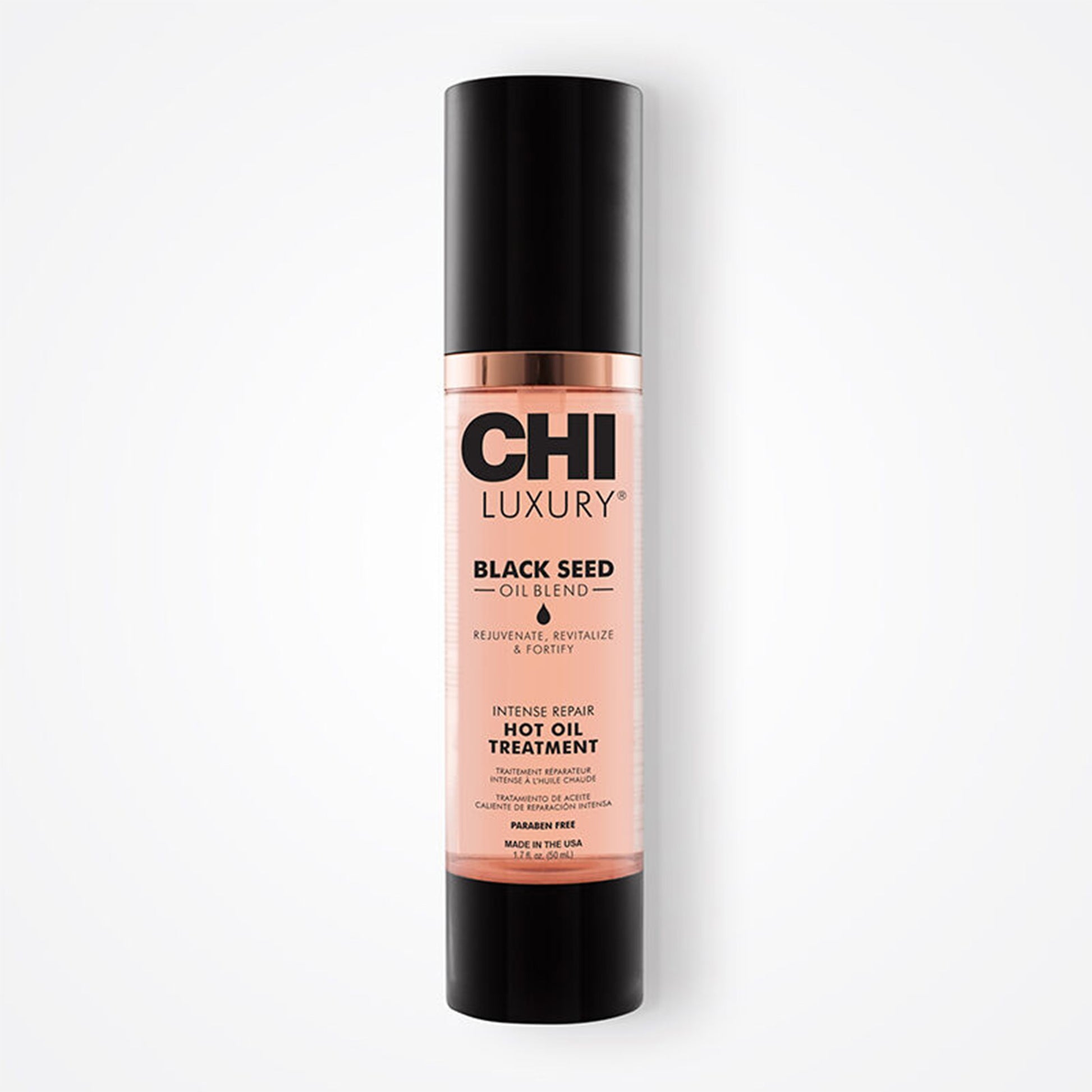 CHI Luxury Black Seed Oil Blend bottle on a white background