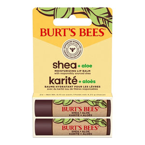 BURT'S BEES Lip Balm Shea + Aloe 2Pk Blister