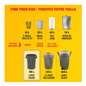 GLAD Black Garbage Bag Force Flex Drawstring