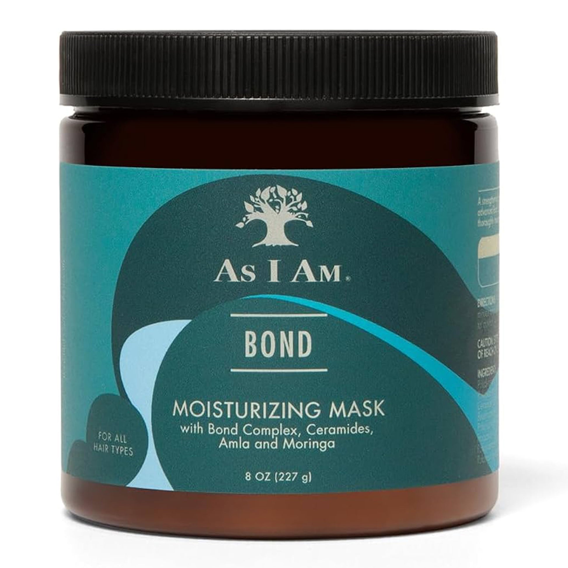 Jar of 'As I Am' Bond Moisturizing Mask on a white background