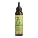 Bottle of 4-IN-1 Gro Serum with olive oil on a white background