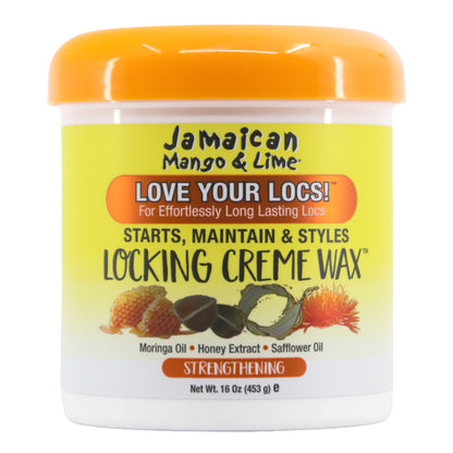 Jamaican Mango & Lime locking crème wax container on a white background