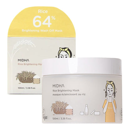 MIDHA Rice Brightening Mask (3.38oz)