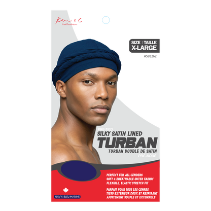 Kim & C Pre-Tied Silky Satin Lined Turban