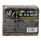 RA COSMETICS 100% Black Soap Bar (5oz)