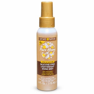 Creme de Nature Pure Honey Silicone-Free Lightweight Shine Mist in a 4 fl. oz.