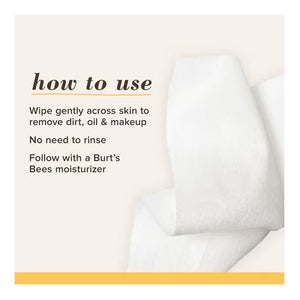 BURT'S BEES Micellar Facial Towelettes 3 In 1 (30ct)