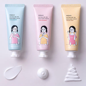 MIDHA Rice Hand Cream Set (1.35oz x 3Tube)