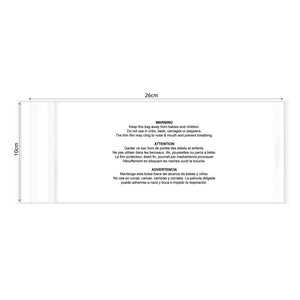 KIM & C Zipper Poly Bags with suffocation warning notice (100pc/pk)