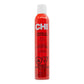 Red can of CHI Enviro 54 hair spray on a white background