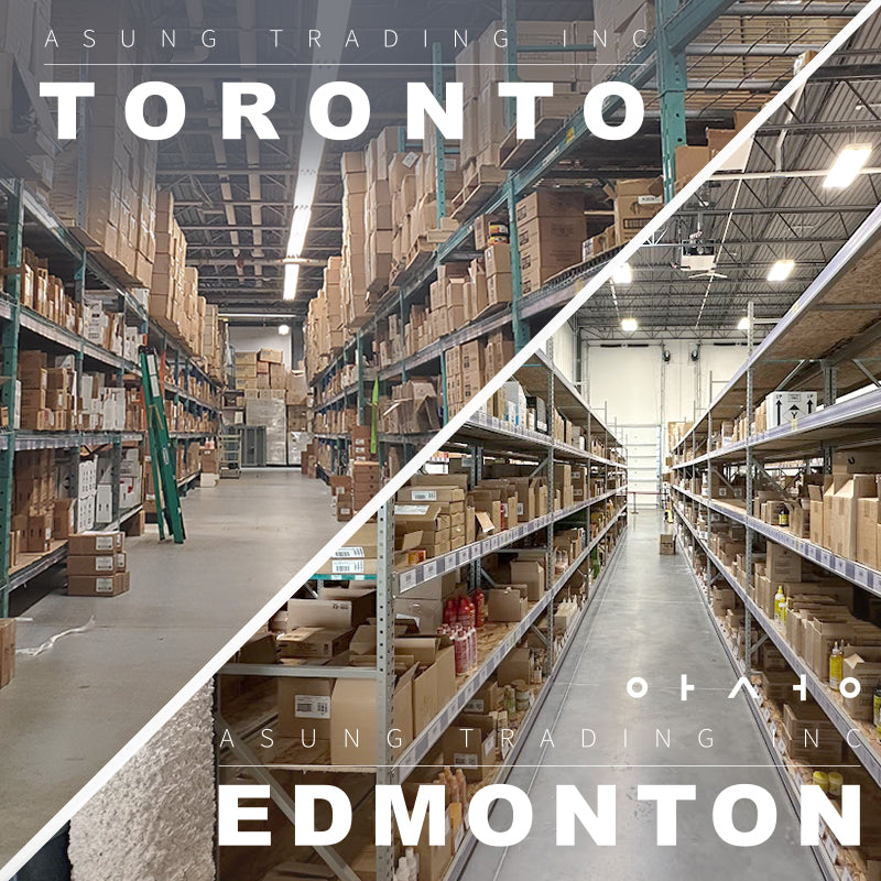 Toronto HQ and Edmonton warehouses