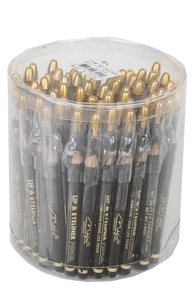 MAGIC COLLECTION Mini Eyeliner Pencil W/Sharpener [72pc/Jar]