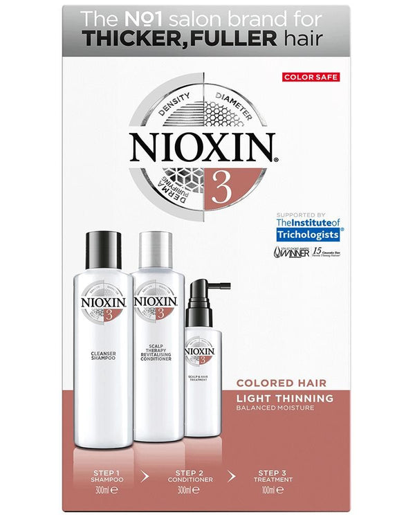 NIOXIN Kit System 3 Cleanser (300ml) + Scalp Therapy (300ml) + Scalp Treatment (100ml)