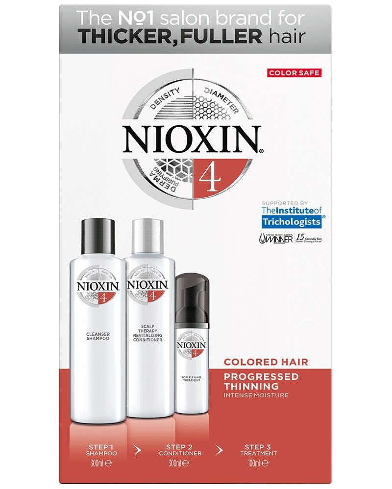 NIOXIN Kit System 4 Cleanser (300ml) + Scalp Therapy (300ml) + Scalp Treatment (100ml)