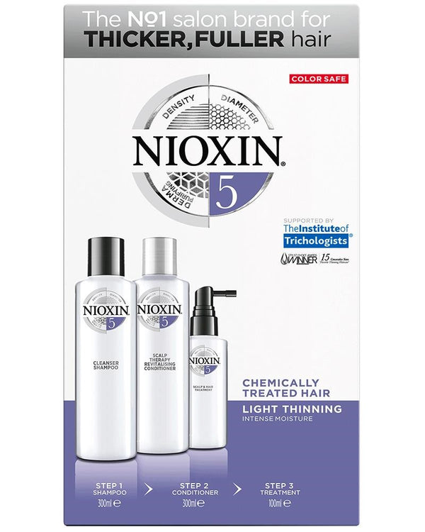 NIOXIN Kit System 5 Cleanser (300ml) + Scalp Therapy (300ml) + Scalp Treatment (100ml)