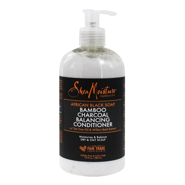 SHEA MOISTURE African Black Soap Bamboo Charcoal Balancing Conditioner (13oz)