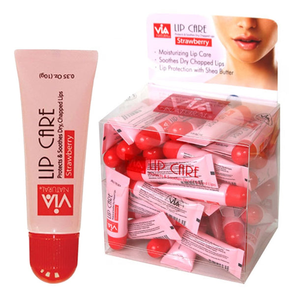 VIA NATURAL Lip Care Tube [Strawberry]