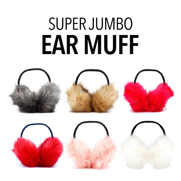XO WINTER COLLECTION Fur Ear Muff Super Jumbo