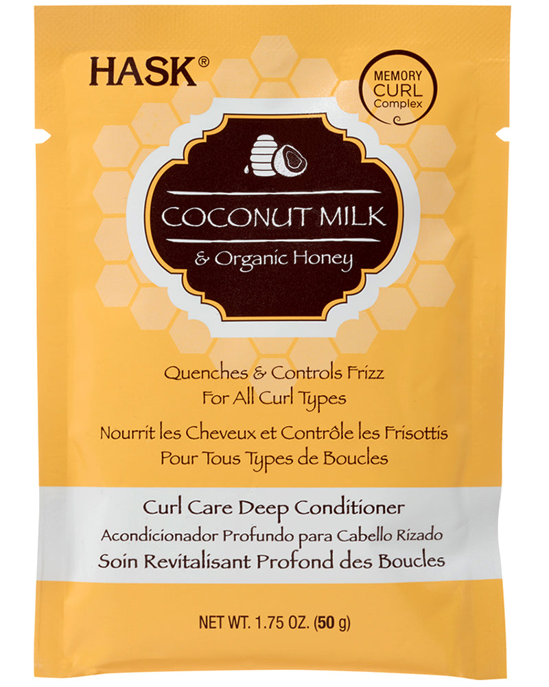 HASK Coconut Milk & Organic Honey Curl Care Deep Conditioner Packet