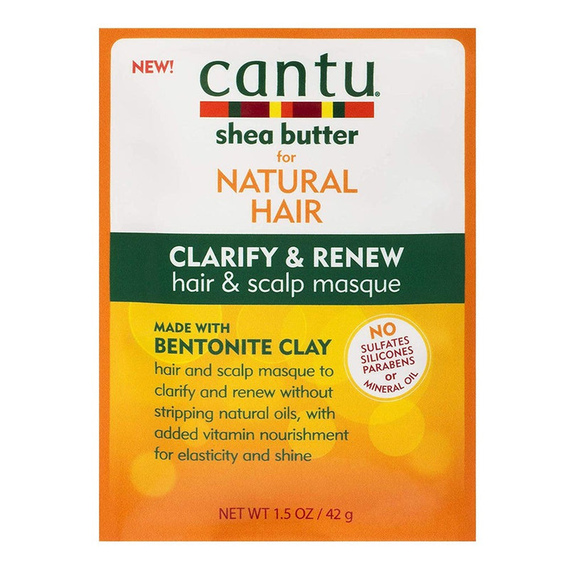 CANTU Natural Hair Bentonite Clay Clarify & Renew Hair & Scalp Masque Packet