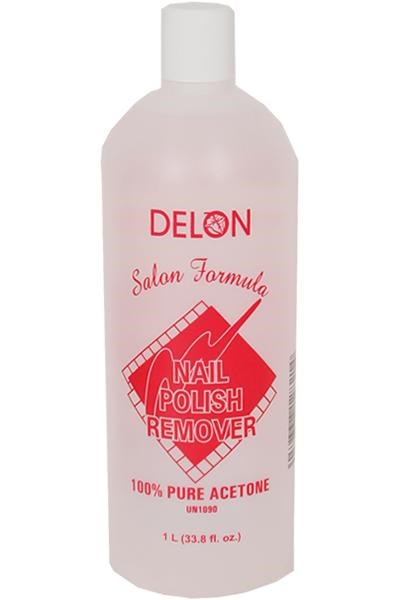 DELON 100% Pure Acetone Nail Polish Remover (1L/33.8oz)
