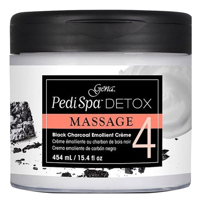 GENA Pedi Spa Detox Black Charcoal Emollient Massage Creme (15.4oz)