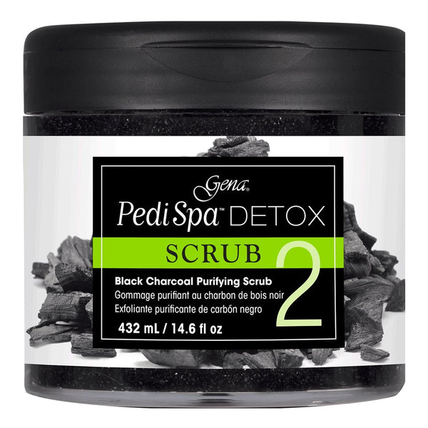 GENA Pedi Spa Detox Black Charcoal Purifying Scrub 2 (14.6oz)