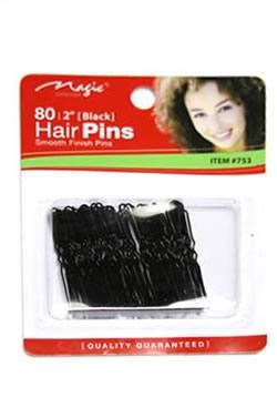 MAGIC COLLECTION 2 Inch Hair Pin Black