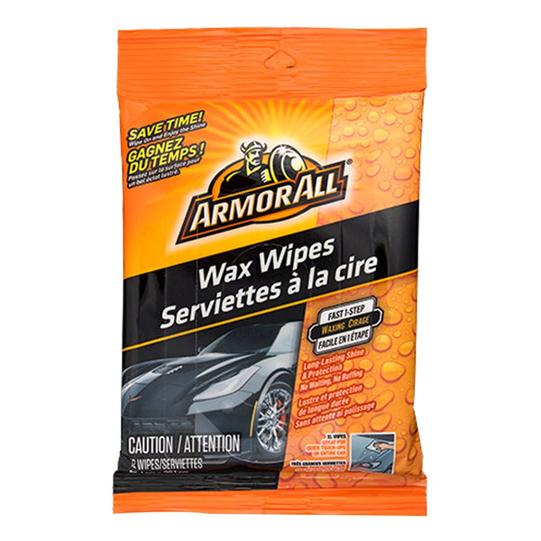 ARMOR ALL Wax Wipes (12 wipes)