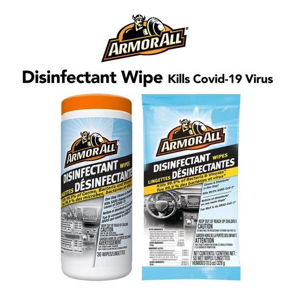 ARMOR ALL Disinfectant Wipe Kills Covid-19 Virus