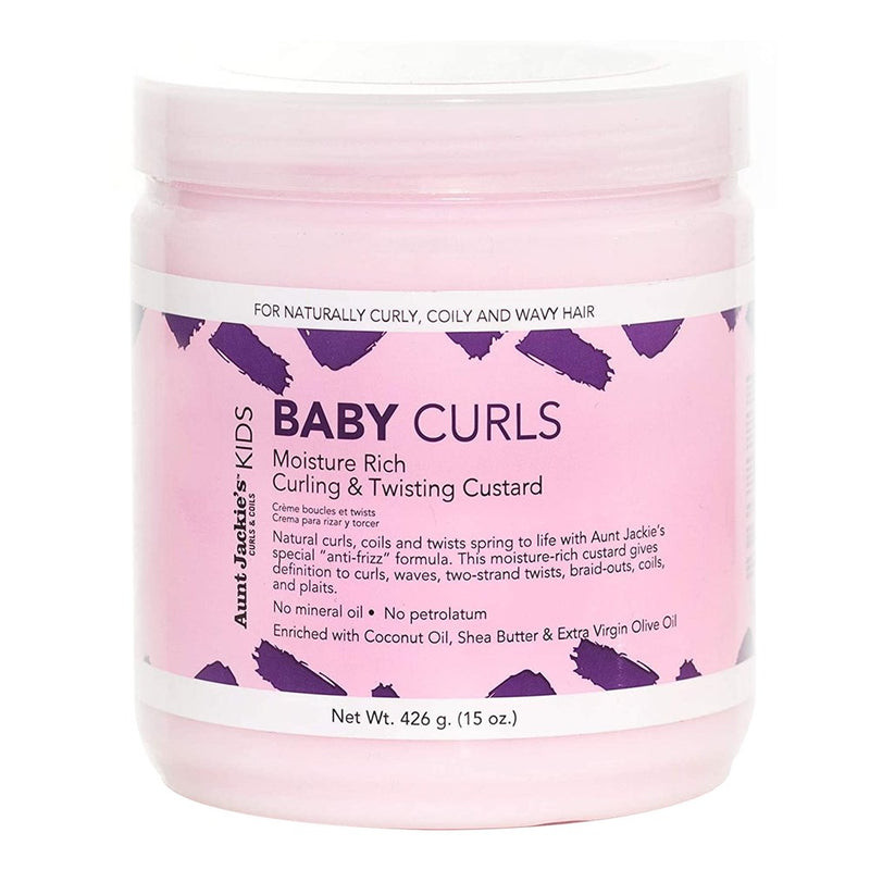 AUNT JACKIE'S Kids Baby Girl Curls Curling & Twisting Custard (15oz)