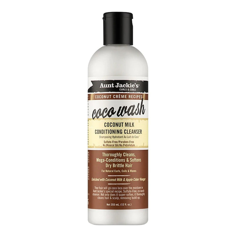 AUNT JACKIE'S Coco Wash Coconut Milk Conditioning Cleanser (12oz)