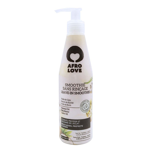 AFRO LOVE Leave In Smoothie with Coconut, Shea Butter & Castor Oil  (10oz)