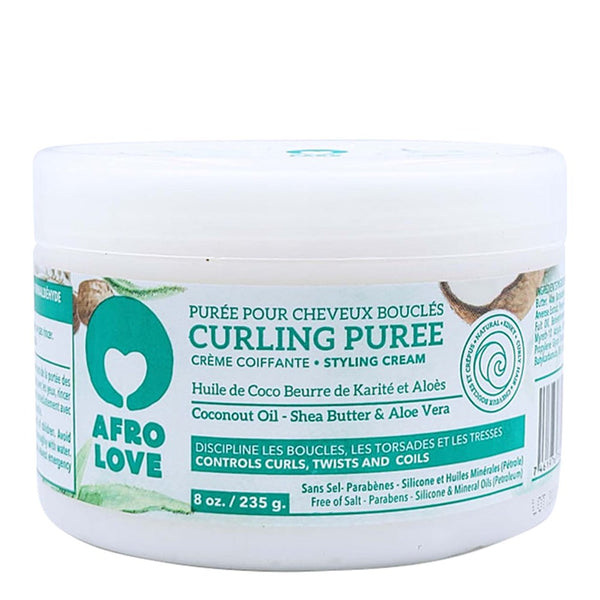 AFRO LOVE Curling Puree with Coconut, Shea Butter & Aloe Vera (8oz)