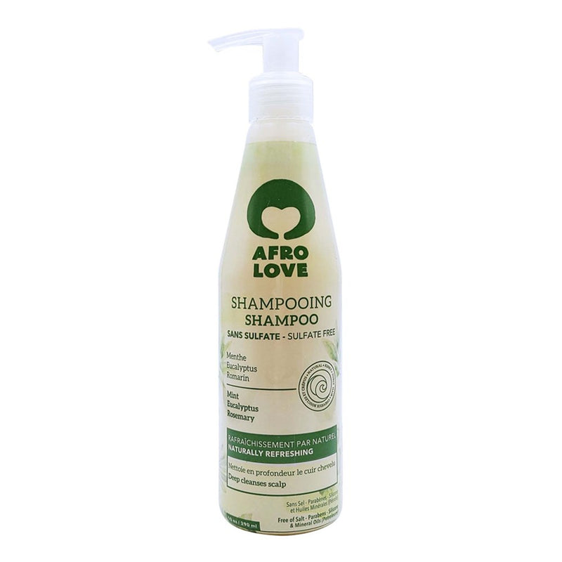 AFRO LOVE Shampoo with Mint, Eucalyptus & Rosemary (10oz)