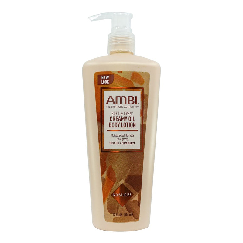 AMBI Soft & Even Creamy Oil Body Lotion (12oz)