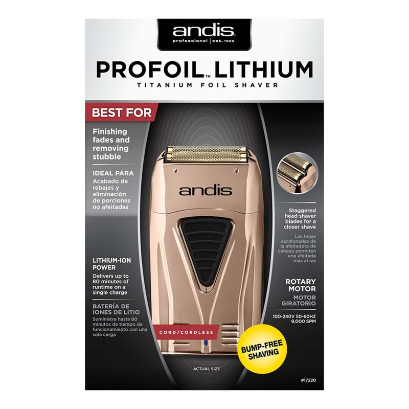 ANDIS Copper Lithium Titanium Foil Shaver-Discontinued