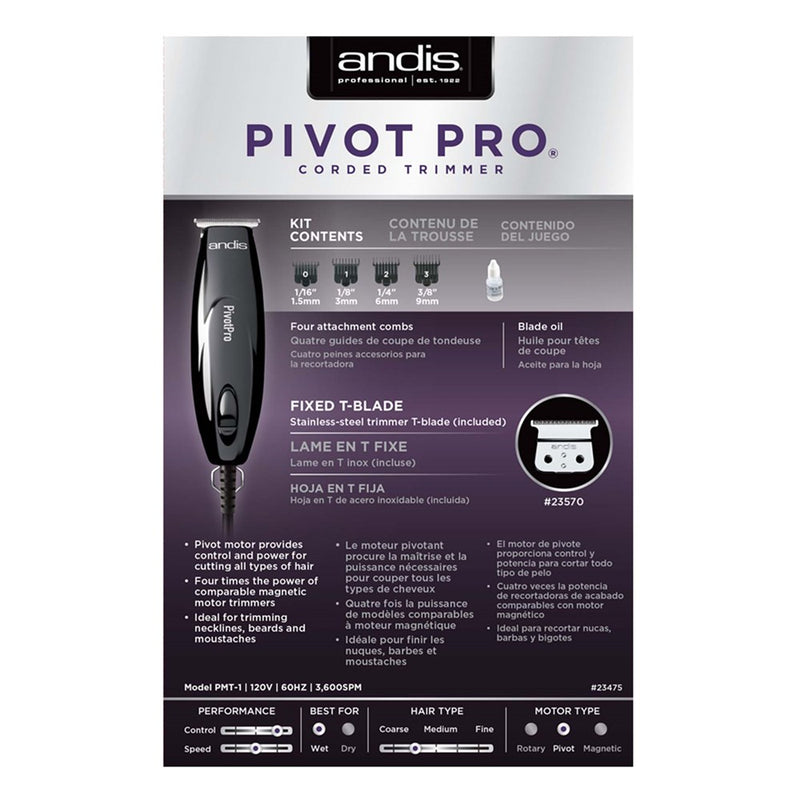 ANDIS Pivot Pro Corded Trimmer
