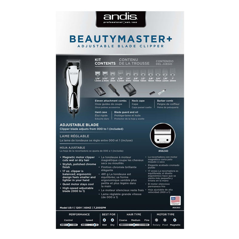ANDIS Beauty Master + Clipper [CUL Certified]